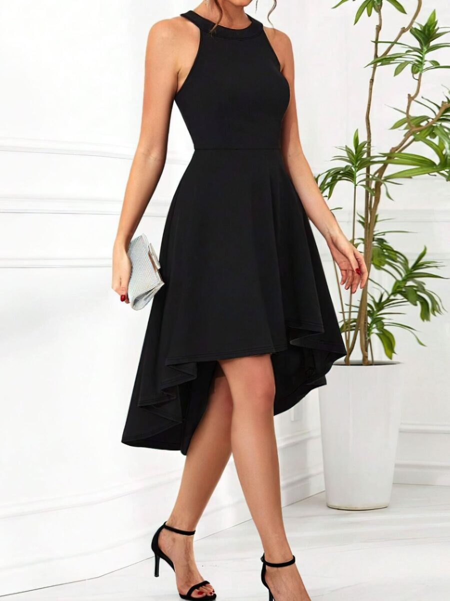 Isadora High-Low Sleeveless Dress | 8 Colors | Poundton