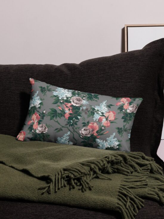 Premium Pillow J'Adore Bella Roses Print  | 3 Sizes | Pinup Couture Home